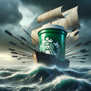 ⇓ Starbucks Corp SBUX Battle Unfavorable Headwinds Amid Economic and Operational Challenges